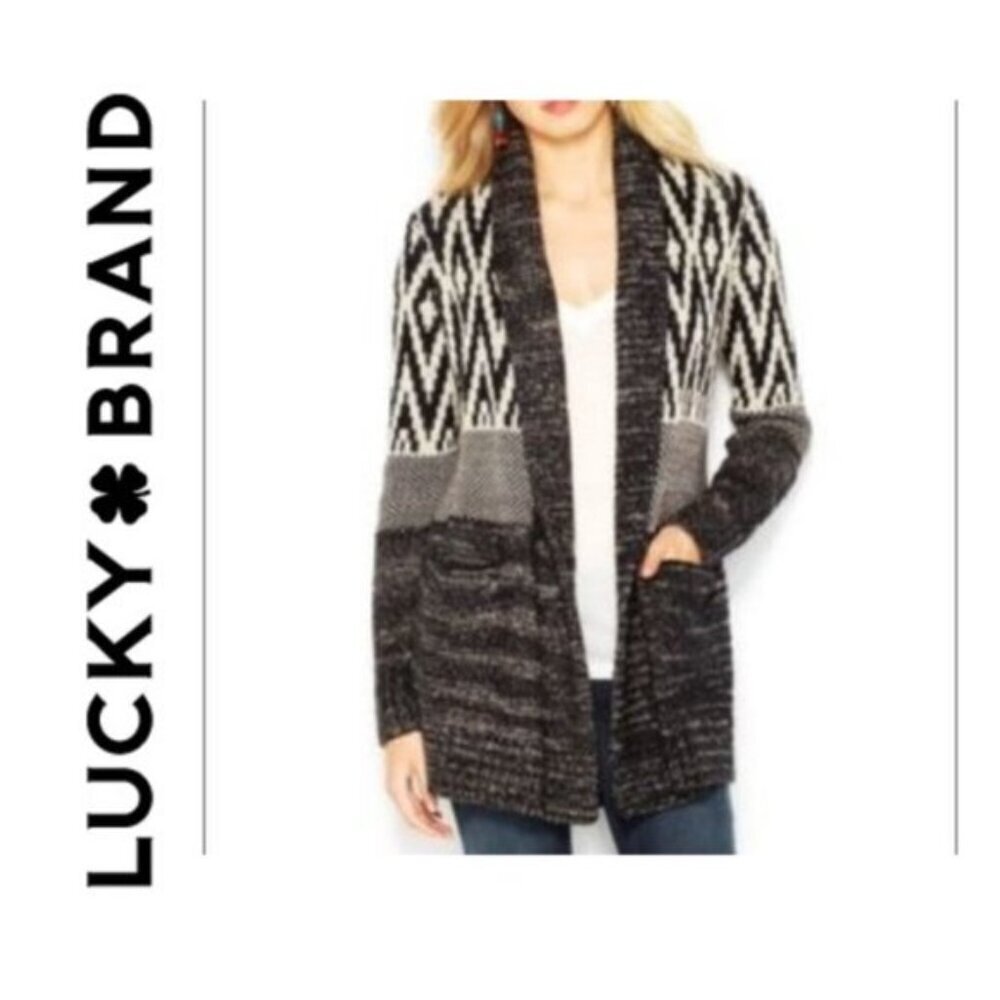 Lucky Brand Stargazer Open Cardigan Size S